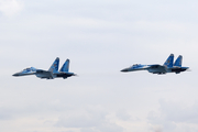 Ukrainian Air Force Sukhoi Su-27UBM1 Flanker C (71 BLUE) at  Luqa - Malta International, Malta