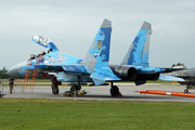Ukrainian Air Force Sukhoi Su-27UBM1 Flanker C (71 BLUE) at  Vojens - Skrydstrup, Denmark