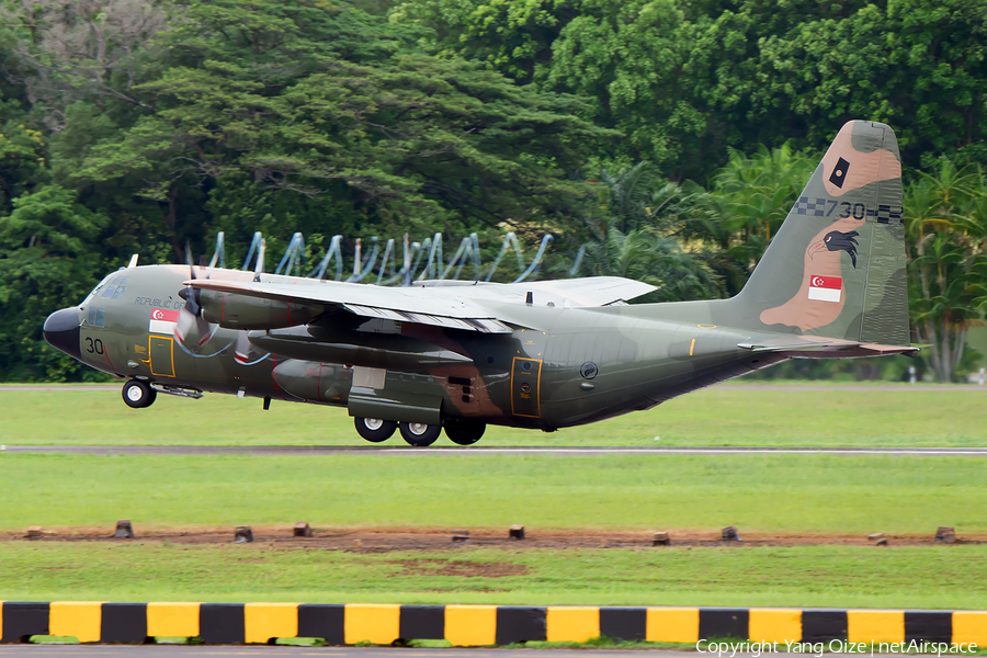 Singapore Air Force Lockheed C-130H Hercules (730) | Photo 184842