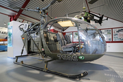German Army Aerospatiale SE3130 Alouette II (7505) at  Bückeburg Helicopter Museum, Germany