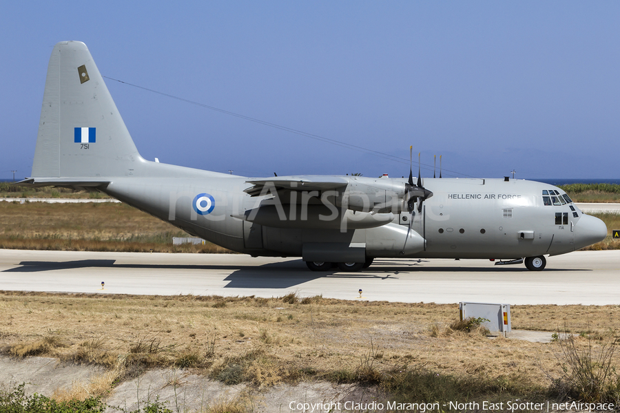 Hellenic Air Force (Polemikí Aeroporía) Lockheed C-130H Hercules (751) | Photo 97419