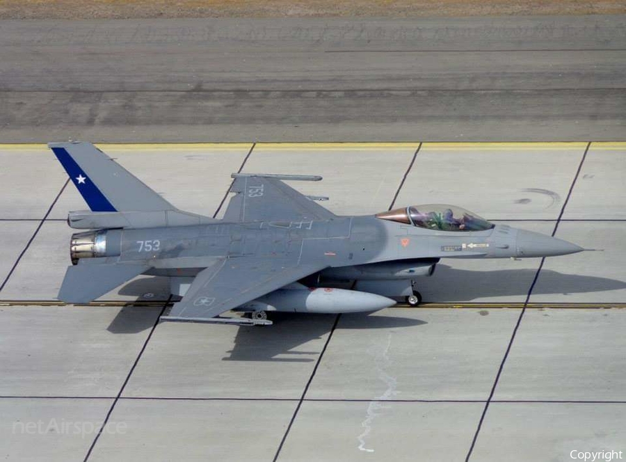 Chilean Air Force (Fuerza Aerea De Chile) General Dynamics F-16AM Fighting Falcon (753) | Photo 442387