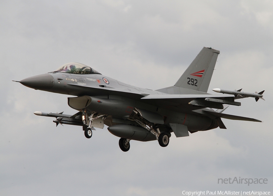 Royal Norwegian Air Force General Dynamics F-16A Fighting Falcon (78-0292) | Photo 17891