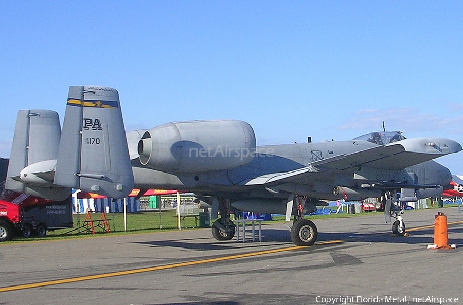 United States Air Force Fairchild Republic A-10A Thunderbolt II (79-0170) | Photo 460004