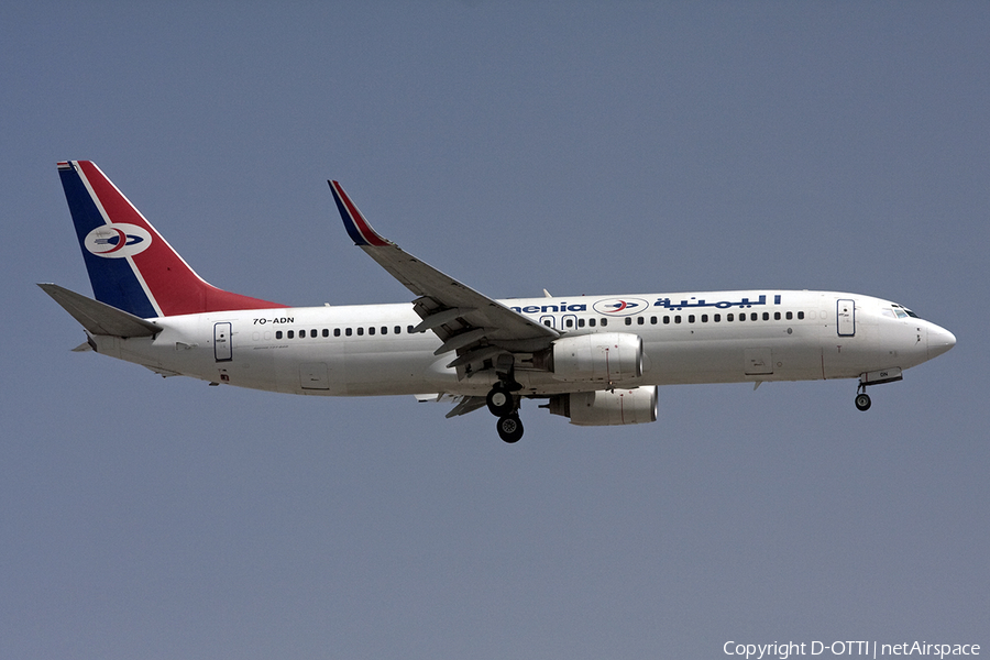 Yemenia Boeing 737-8Q8 (7O-ADN) | Photo 286801