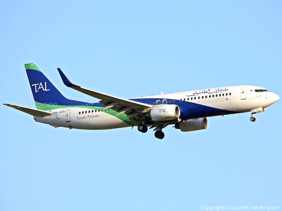 Tassili Airlines Boeing 737-8ZQ (7T-VCA) | Photo 374385