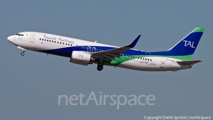 Tassili Airlines Boeing 737-8ZQ (7T-VCB) | Photo 236850