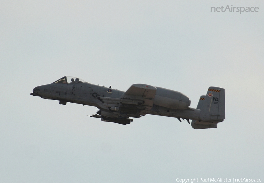 United States Air Force Fairchild Republic A-10A Thunderbolt II (80-0200) | Photo 4692