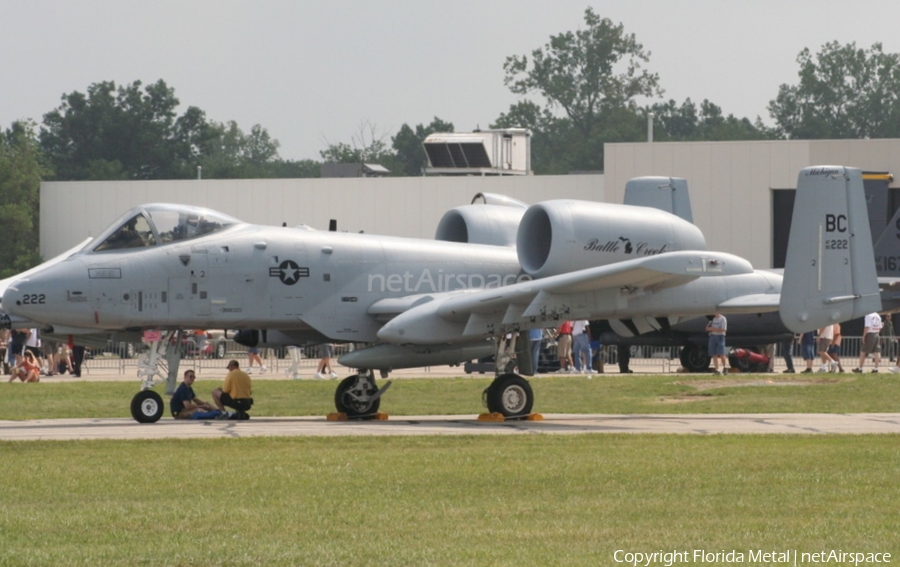 United States Air Force Fairchild Republic A-10A Thunderbolt II (80-0222) | Photo 460311