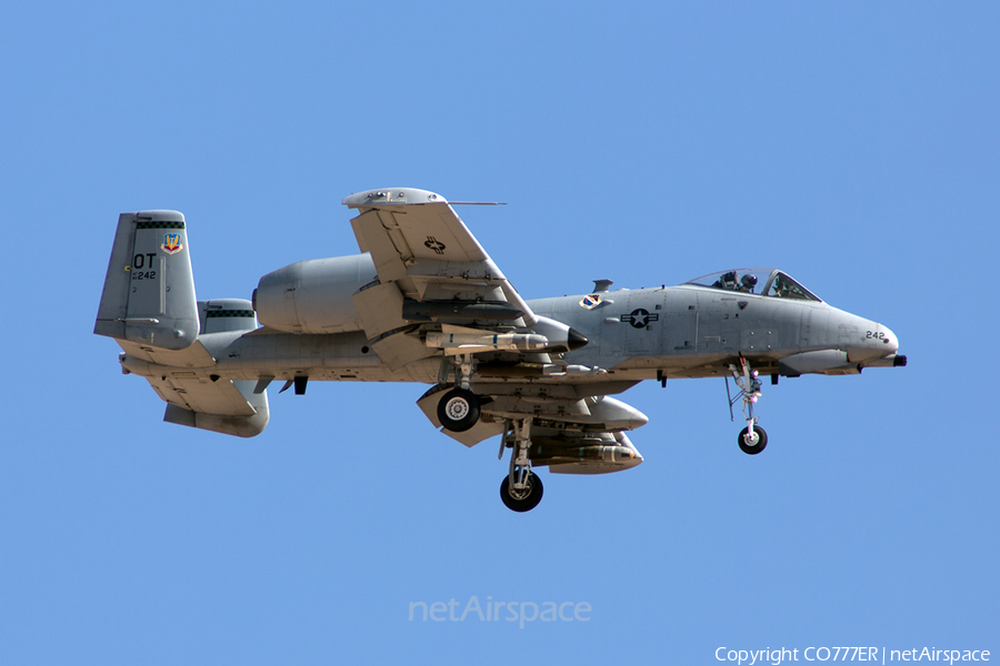 United States Air Force Fairchild Republic A-10A Thunderbolt II (80-0242) | Photo 117168