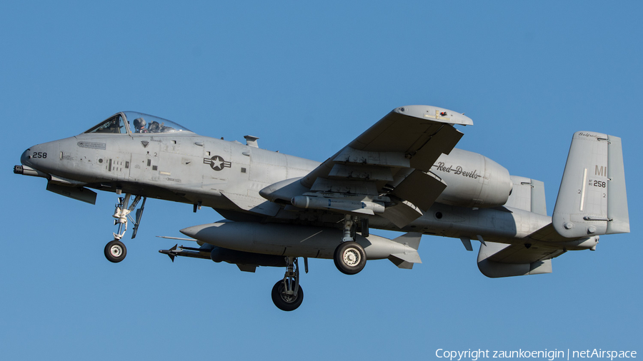 United States Air Force Fairchild Republic A-10C Thunderbolt II (80-0258) | Photo 575930