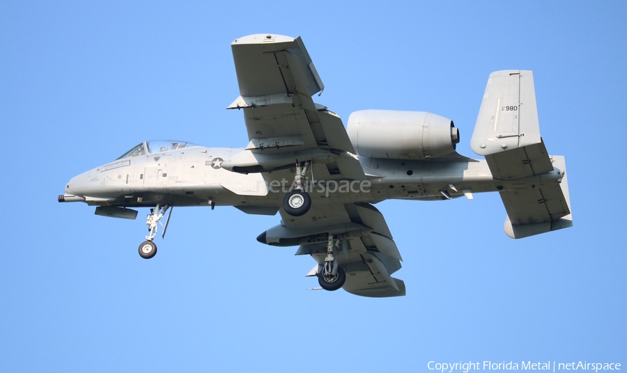 United States Air Force Fairchild Republic A-10A Thunderbolt II (81-0980) | Photo 348998