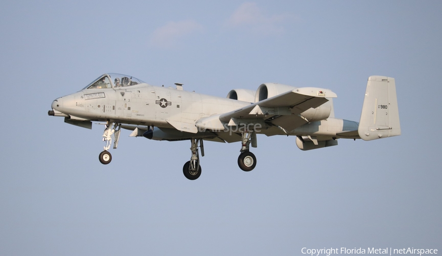 United States Air Force Fairchild Republic A-10A Thunderbolt II (81-0980) | Photo 349001