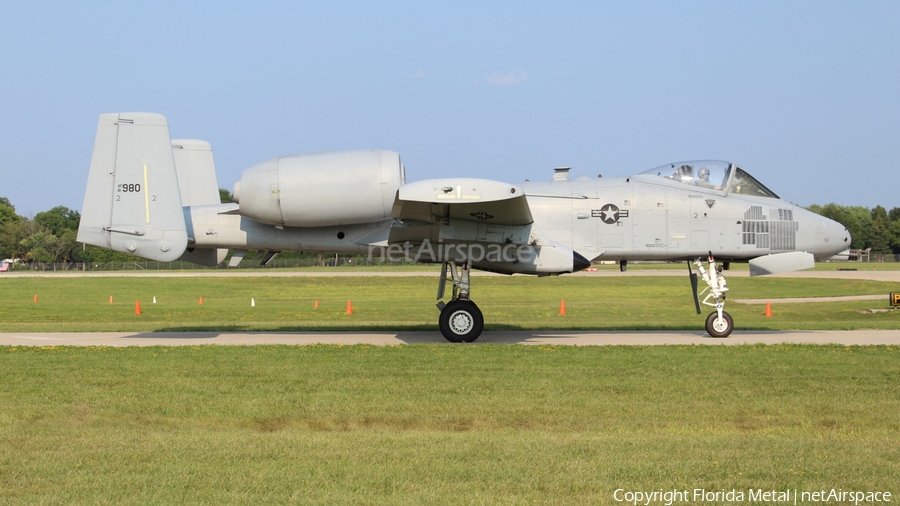 United States Air Force Fairchild Republic A-10A Thunderbolt II (81-0980) | Photo 432881
