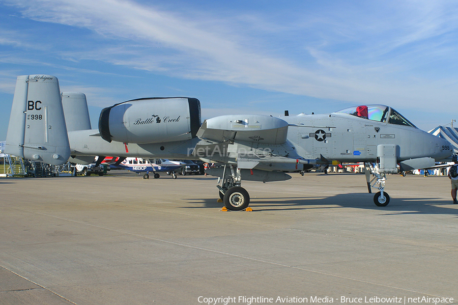 United States Air Force Fairchild Republic A-10C Thunderbolt II (81-0998) | Photo 168213