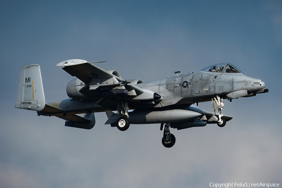 United States Air Force Fairchild Republic A-10C Thunderbolt II (81-0998) | Photo 576127