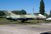 East German Air Force Mikoyan-Gurevich MiG-21PFM Fishbed-D (821) at  Peenemunde - Historisch-Technischen Museum, Germany