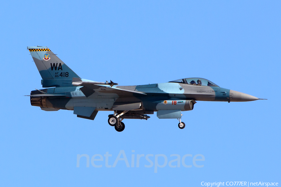 United States Air Force General Dynamics F-16C Fighting Falcon (85-1418) | Photo 39680