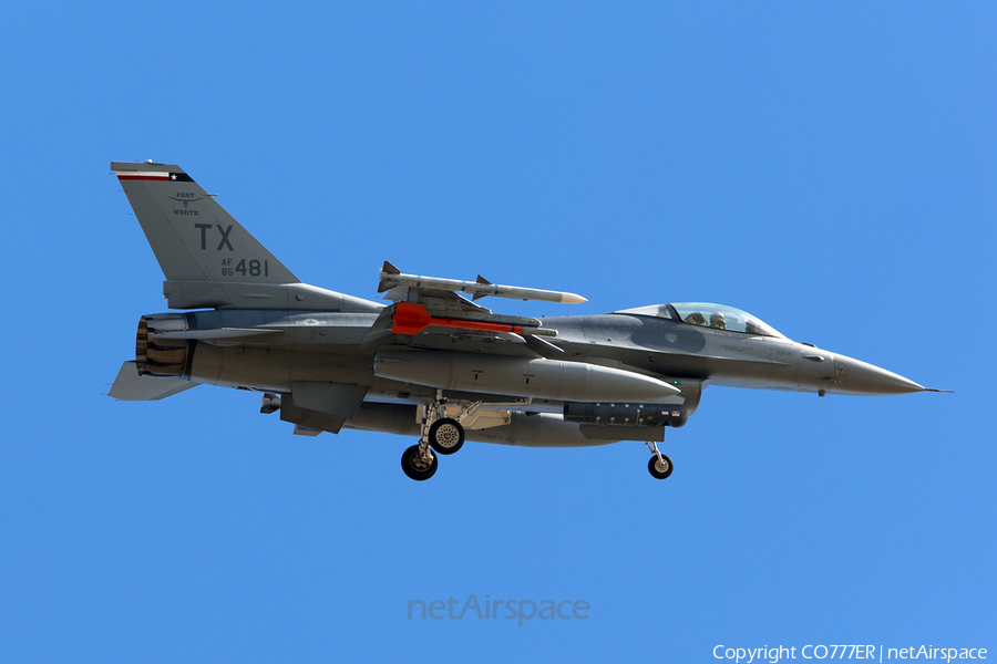 United States Air Force General Dynamics F-16C Fighting Falcon (85-1481) | Photo 35276