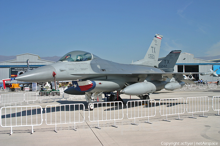 United States Air Force General Dynamics F-16C Fighting Falcon (85-1553) | Photo 416342