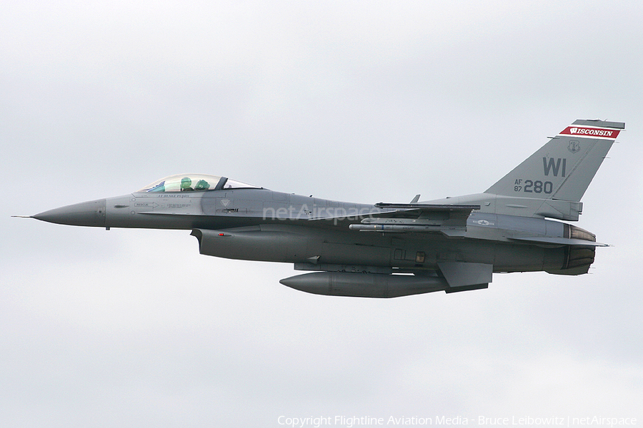 United States Air Force General Dynamics F-16C Fighting Falcon (87-0280) | Photo 160074