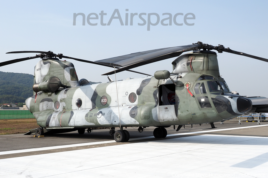 Republic of Korea Air Force Boeing CH-47D Chinook (880833) | Photo 672825