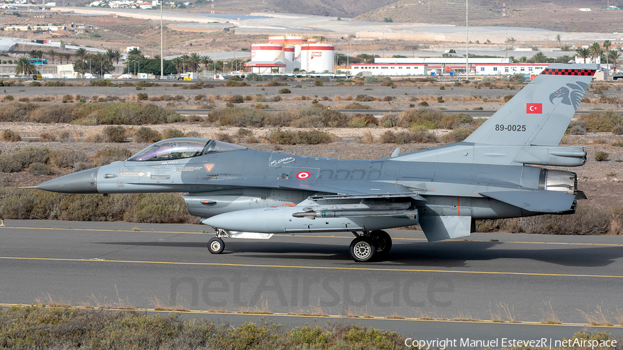Turkish Air Force (Türk Hava Kuvvetleri) General Dynamics F-16C Fighting Falcon (89-0025) | Photo 356199
