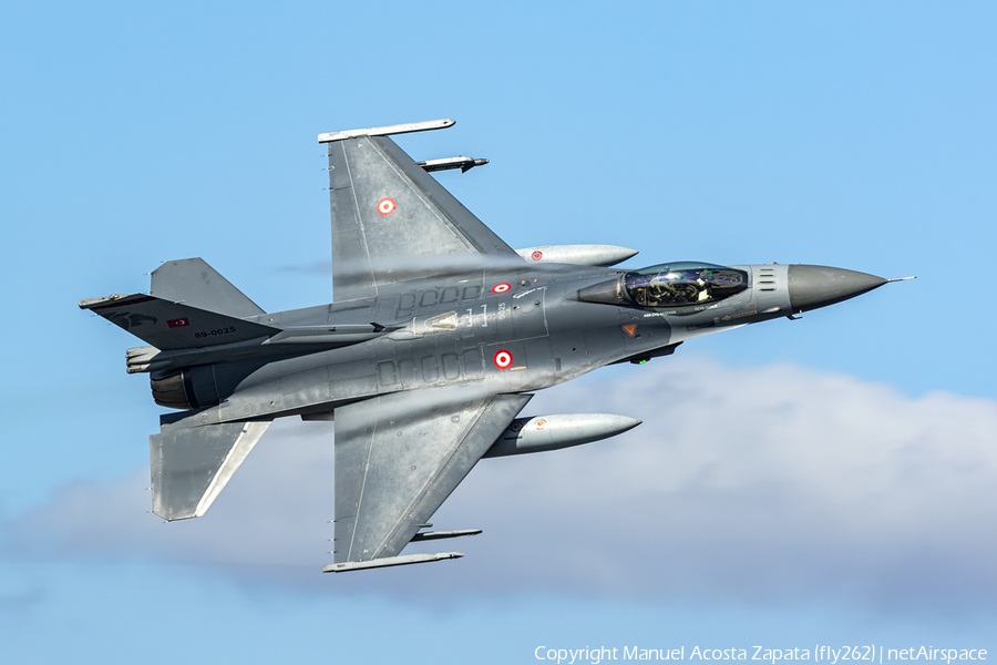 Turkish Air Force (Türk Hava Kuvvetleri) General Dynamics F-16C Fighting Falcon (89-0025) | Photo 412807