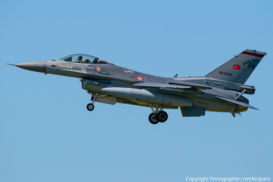 Turkish Air Force (Türk Hava Kuvvetleri) General Dynamics F-16C Fighting Falcon (89-0026) | Photo 575000