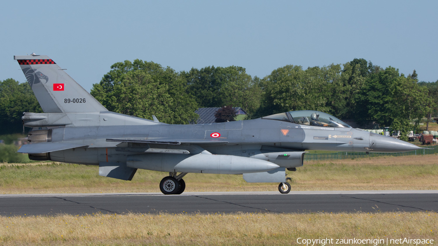 Turkish Air Force (Türk Hava Kuvvetleri) General Dynamics F-16C Fighting Falcon (89-0026) | Photo 575944