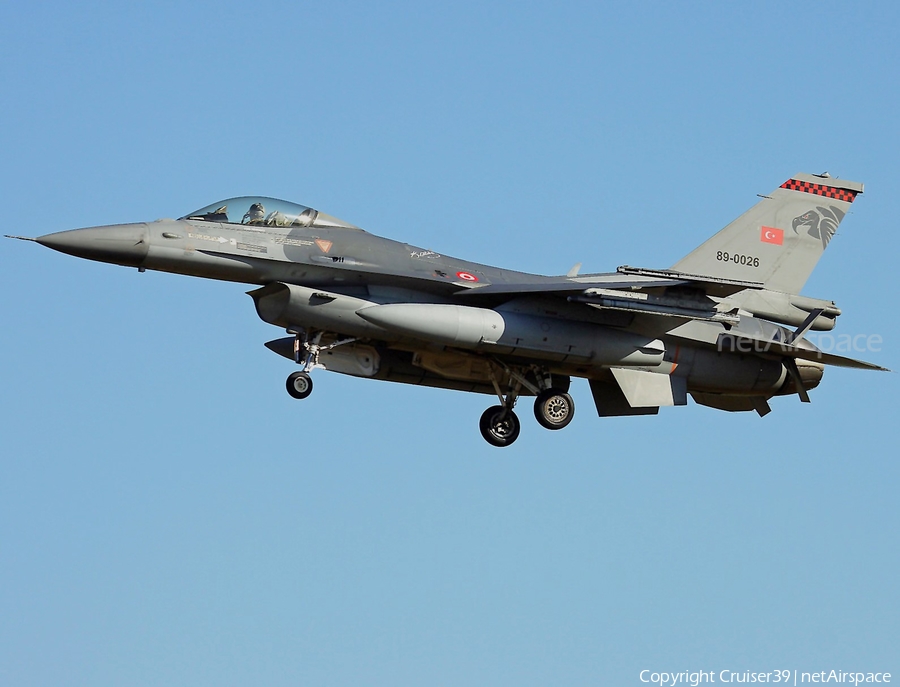 Turkish Air Force (Türk Hava Kuvvetleri) General Dynamics F-16C Fighting Falcon (89-0026) | Photo 612898