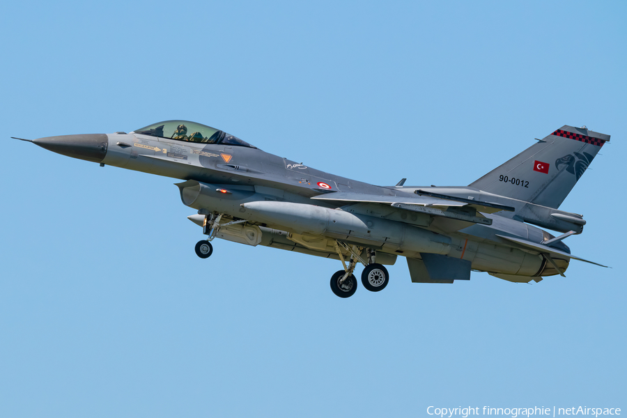 Turkish Air Force (Türk Hava Kuvvetleri) General Dynamics F-16C Fighting Falcon (90-0012) | Photo 575004