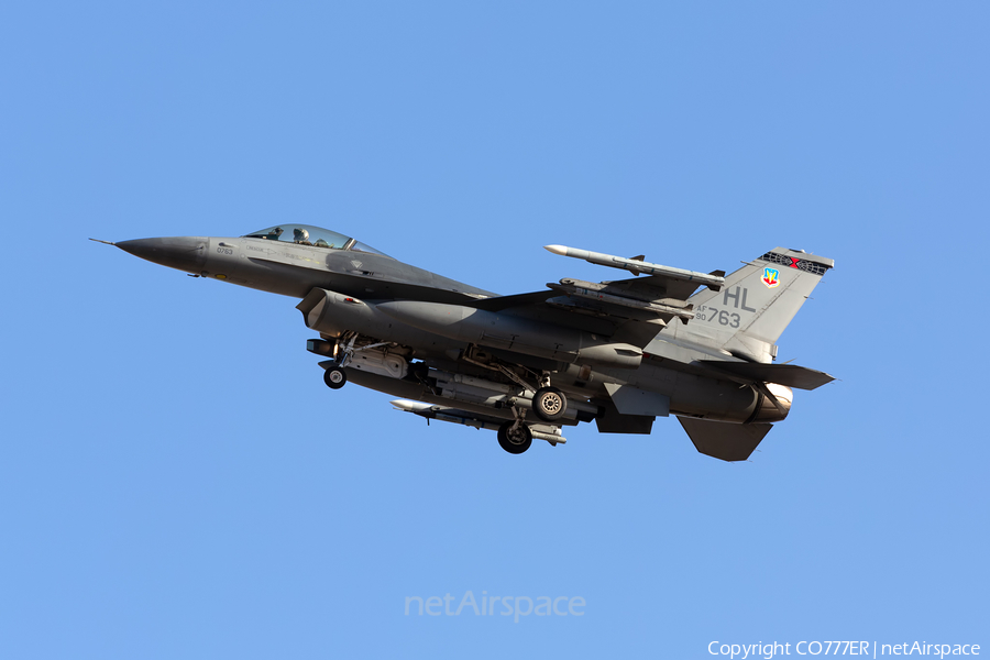 United States Air Force General Dynamics F-16C Fighting Falcon (90-0763) | Photo 421789