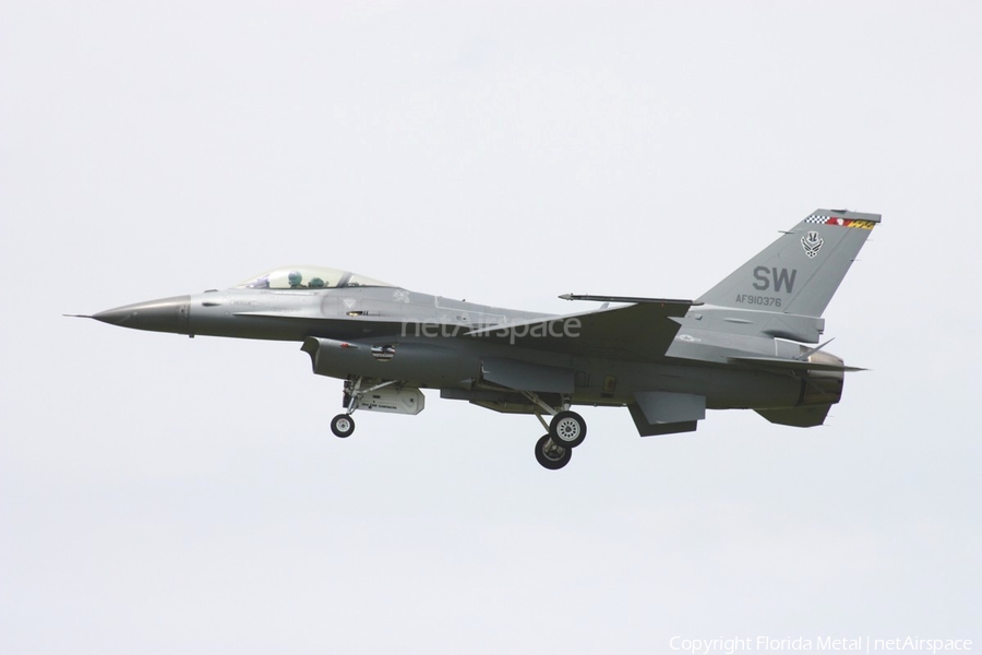United States Air Force General Dynamics F-16C Fighting Falcon (91-0376) | Photo 463104