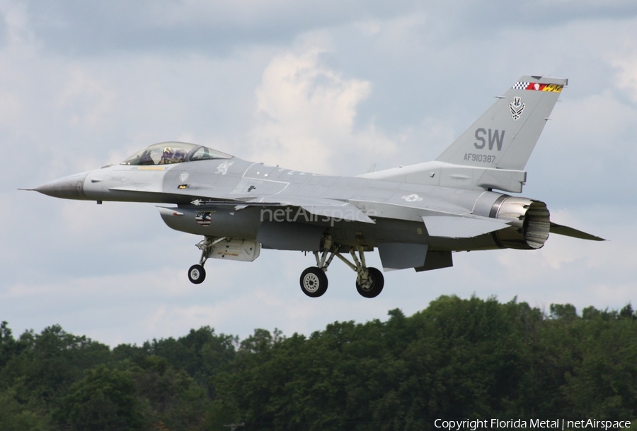 United States Air Force General Dynamics F-16C Fighting Falcon (91-0387) | Photo 370266