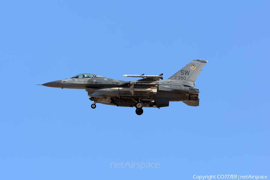 United States Air Force General Dynamics F-16C Fighting Falcon (91-0390) | Photo 420960