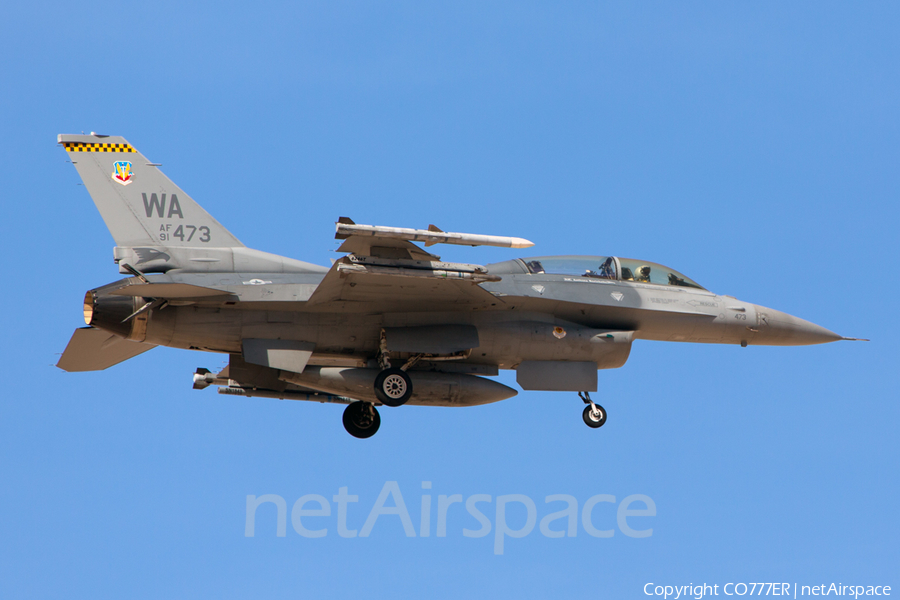 United States Air Force General Dynamics F-16DM Fighting Falcon (91-0473) | Photo 42440