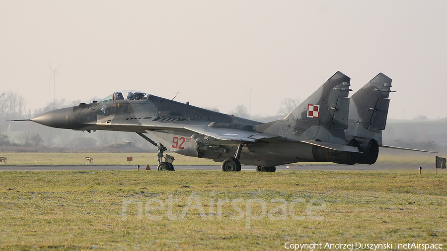 Polish Air Force (Siły Powietrzne) Mikoyan-Gurevich MiG-29A Fulcrum (92) | Photo 362802