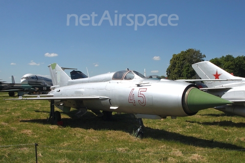 Ukrainian Air Force Mikoyan-Gurevich MiG-21PFM Fishbed-D (45 RED) at  Kiev - Igor Sikorsky International Airport (Zhulyany), Ukraine