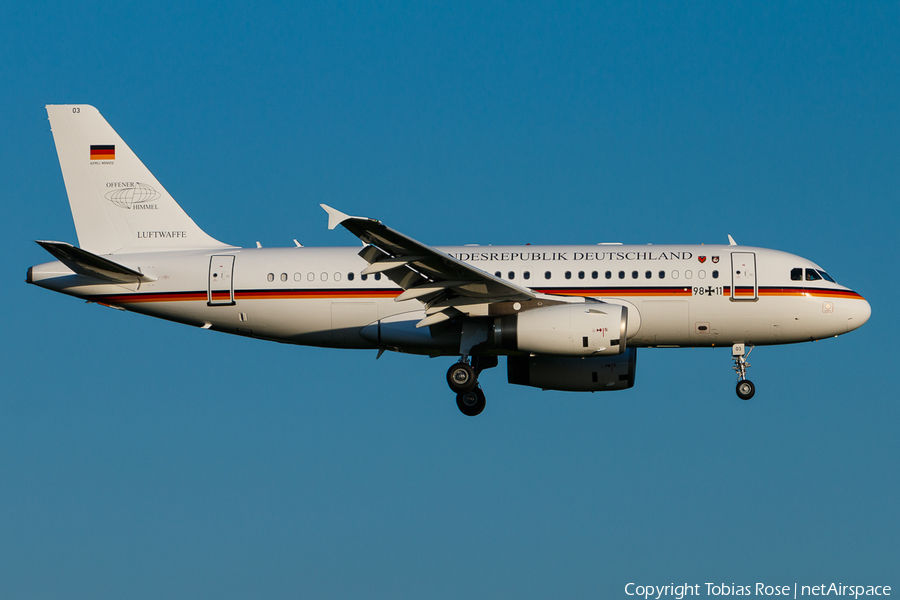 German Air Force Airbus A319-133CJ (9811) | Photo 324194