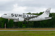 Sundair Airbus A319-112 (9A-BER) at  Lübeck-Blankensee, Germany