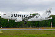 Sundair Airbus A319-112 (9A-BER) at  Lübeck-Blankensee, Germany