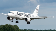 Sundair Airbus A319-112 (9A-BER) at  Lübeck-Blankensee, Germany