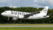 Sundair Airbus A319-112 (9A-BER) at  Lübeck-Blankensee, Germany