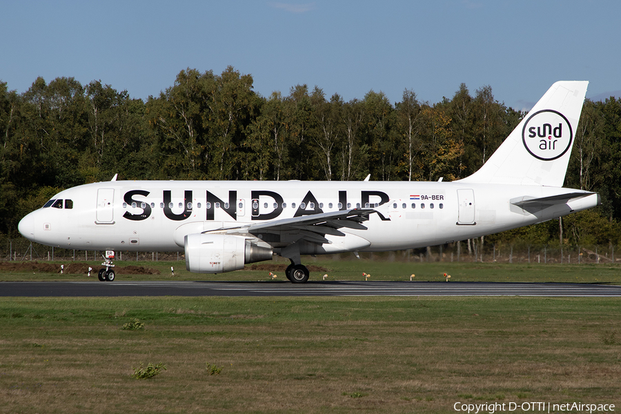 Sundair Airbus A319-112 (9A-BER) | Photo 530245