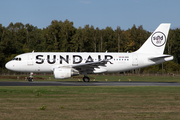 Sundair Airbus A319-112 (9A-BER) at  Lübeck-Blankensee, Germany
