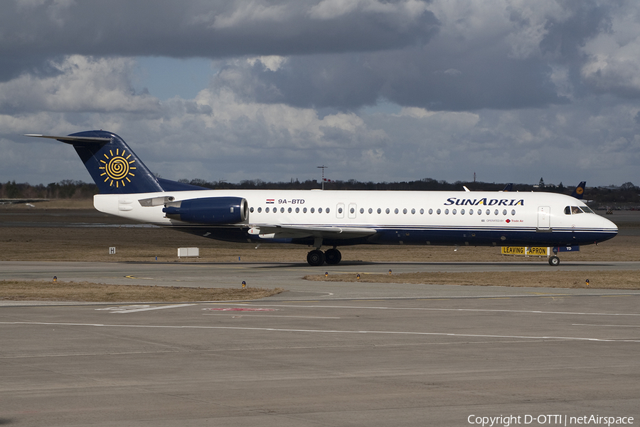 SunAdria (Trade Air) Fokker 100 (9A-BTD) | Photo 378967