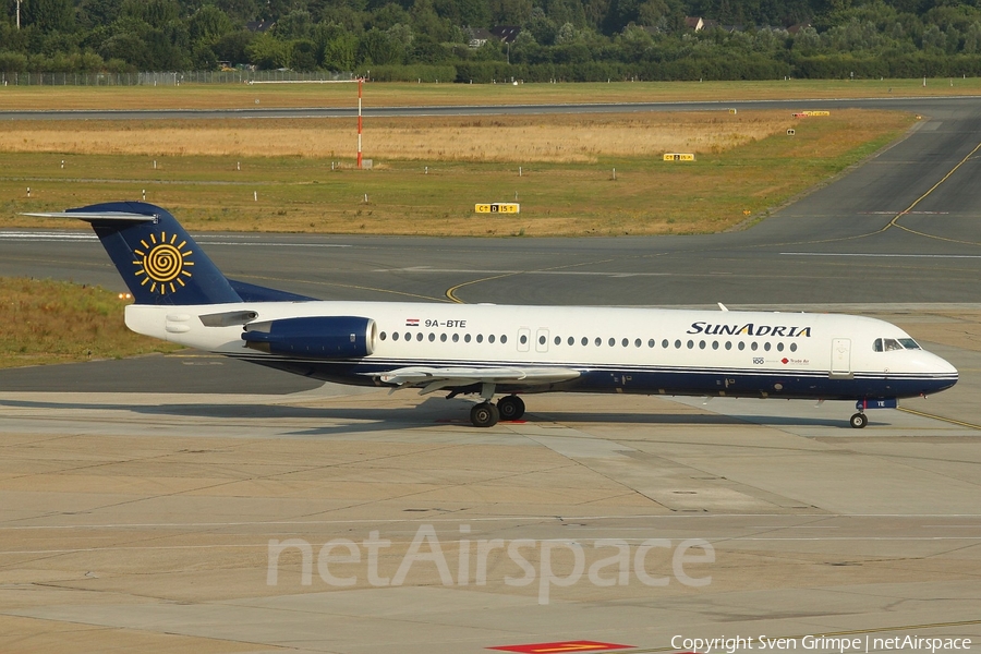 SunAdria (Trade Air) Fokker 100 (9A-BTE) | Photo 10589