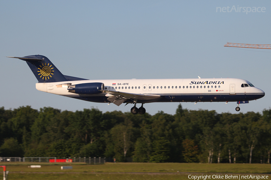 SunAdria (Trade Air) Fokker 100 (9A-BTE) | Photo 37637