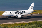 Sundair Airbus A319-112 (9A-MUC) at  Corfu - International, Greece